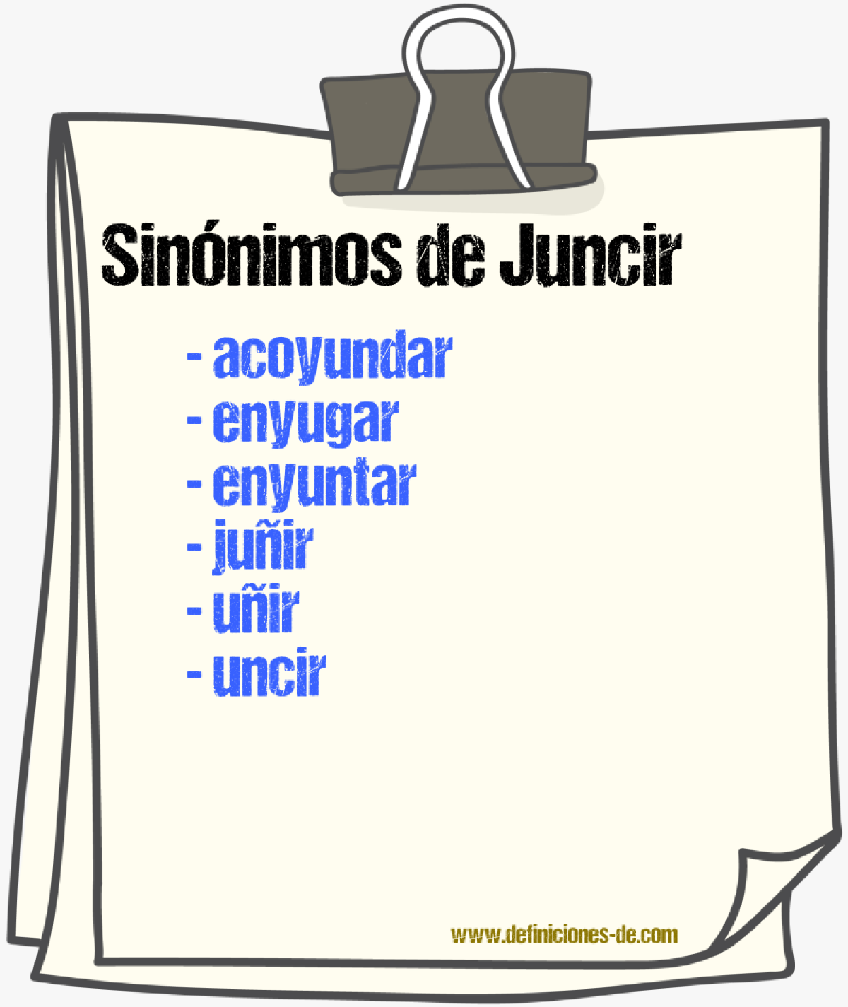 Sinnimos de juncir