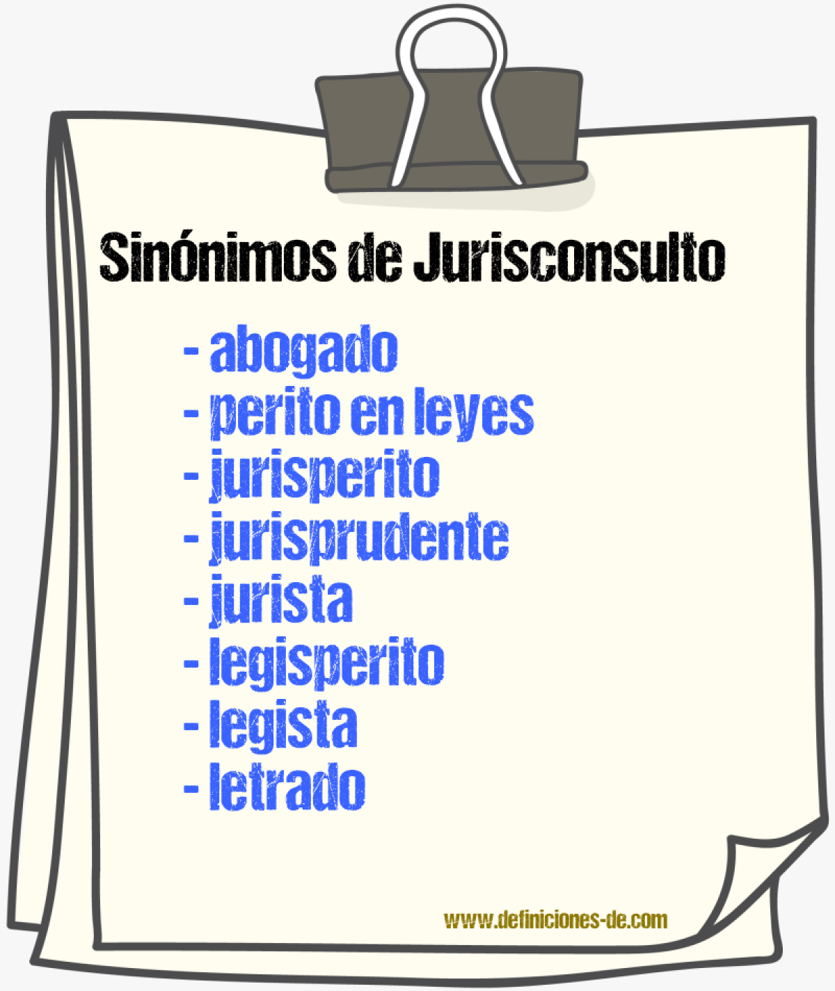 Sinnimos de jurisconsulto