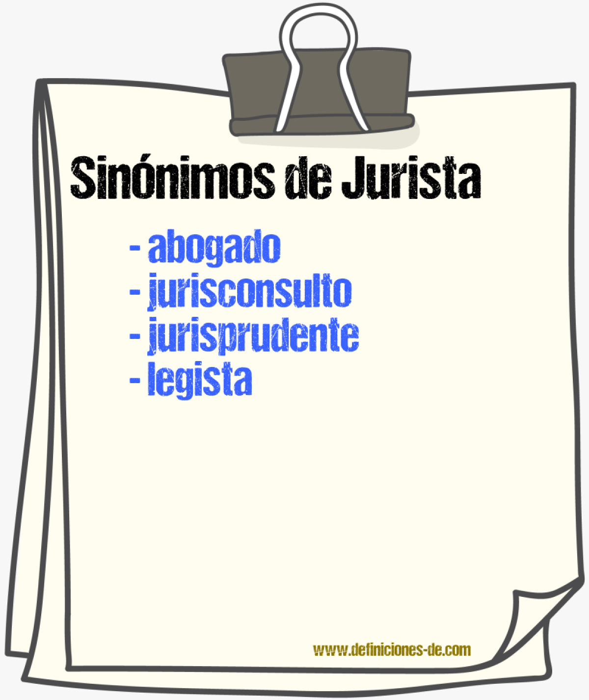 Sinnimos de jurista