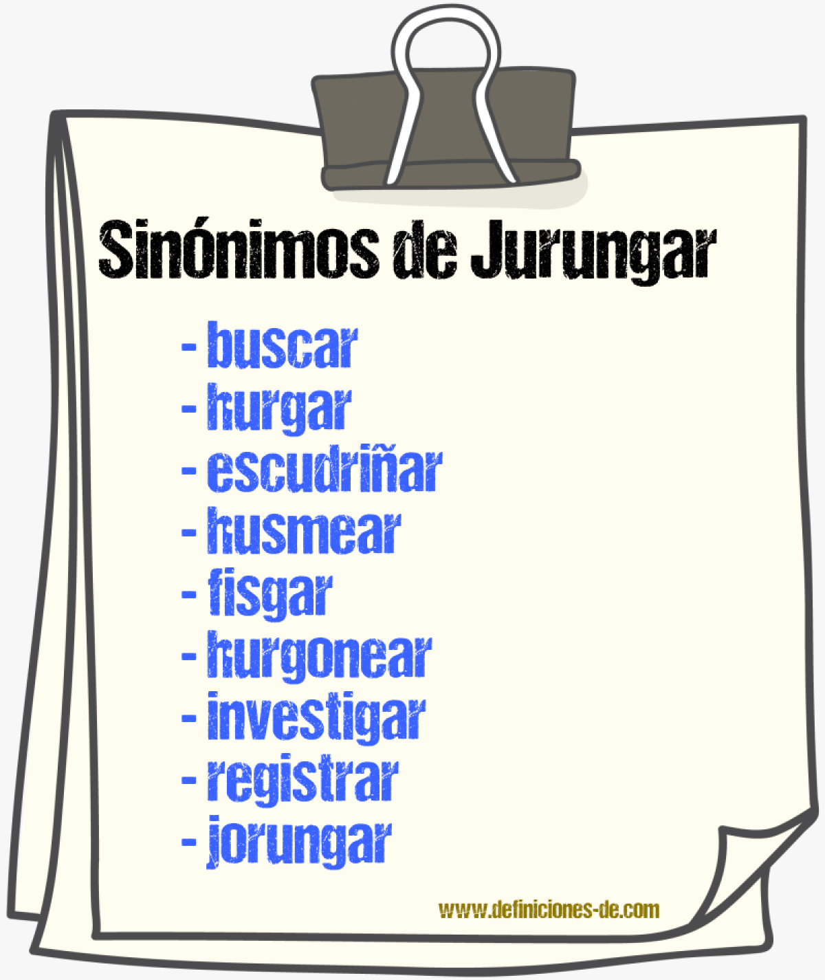 Sinnimos de jurungar