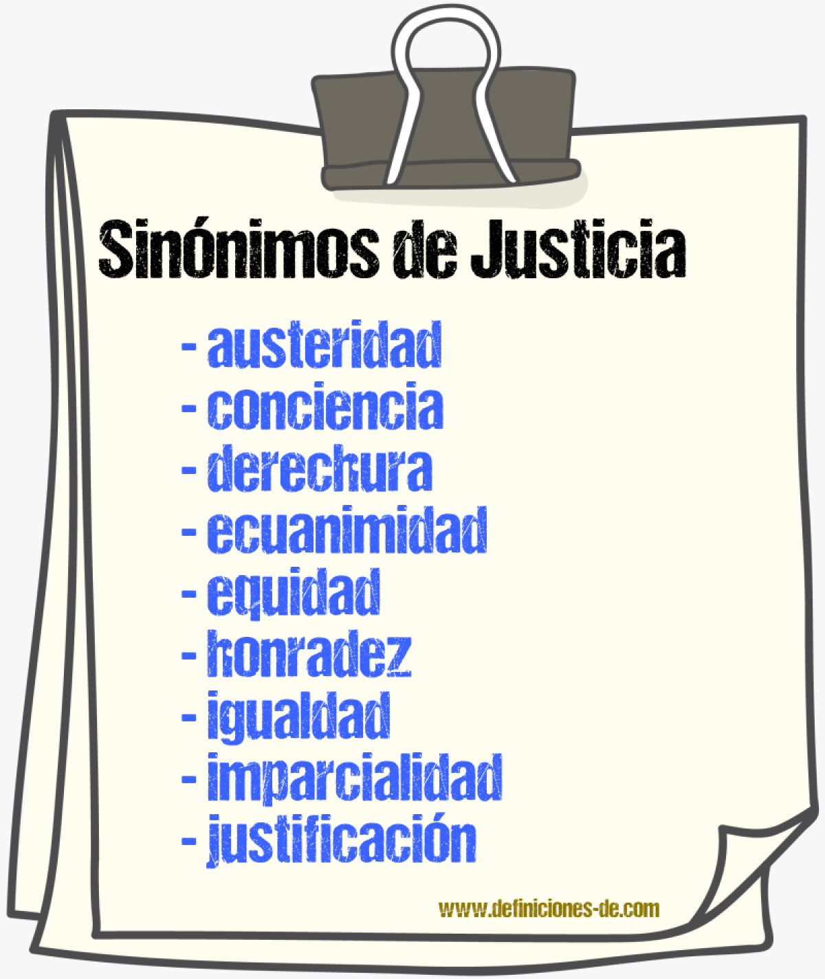 Sinnimos de justicia