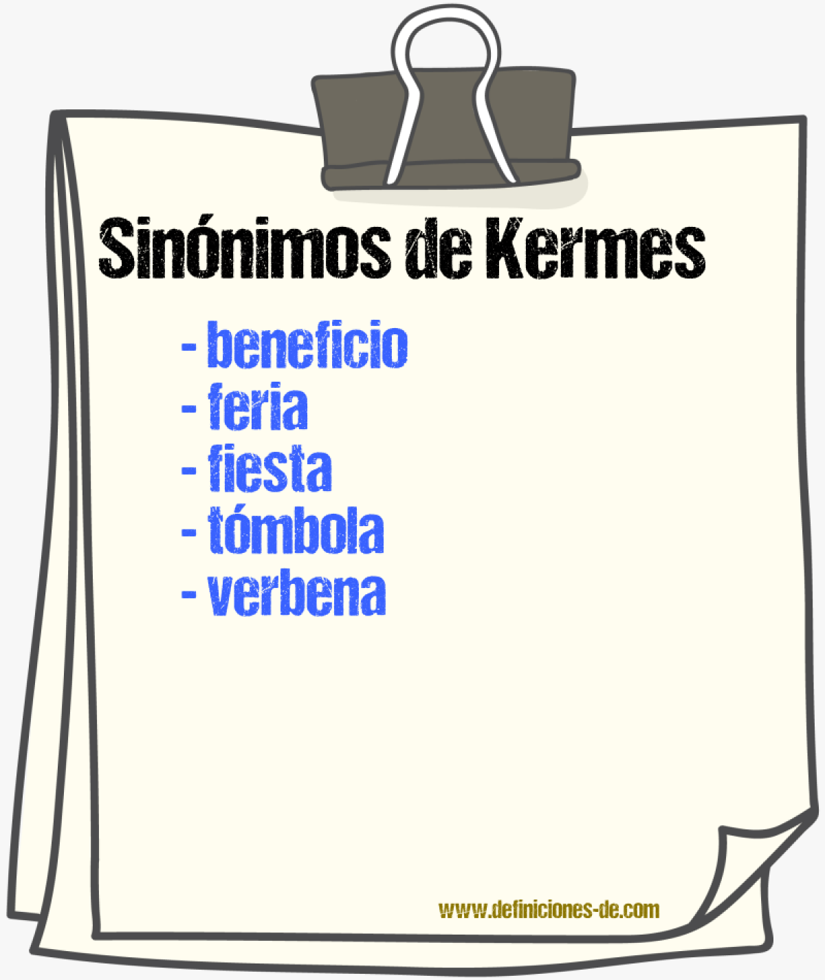 Sinnimos de kermes