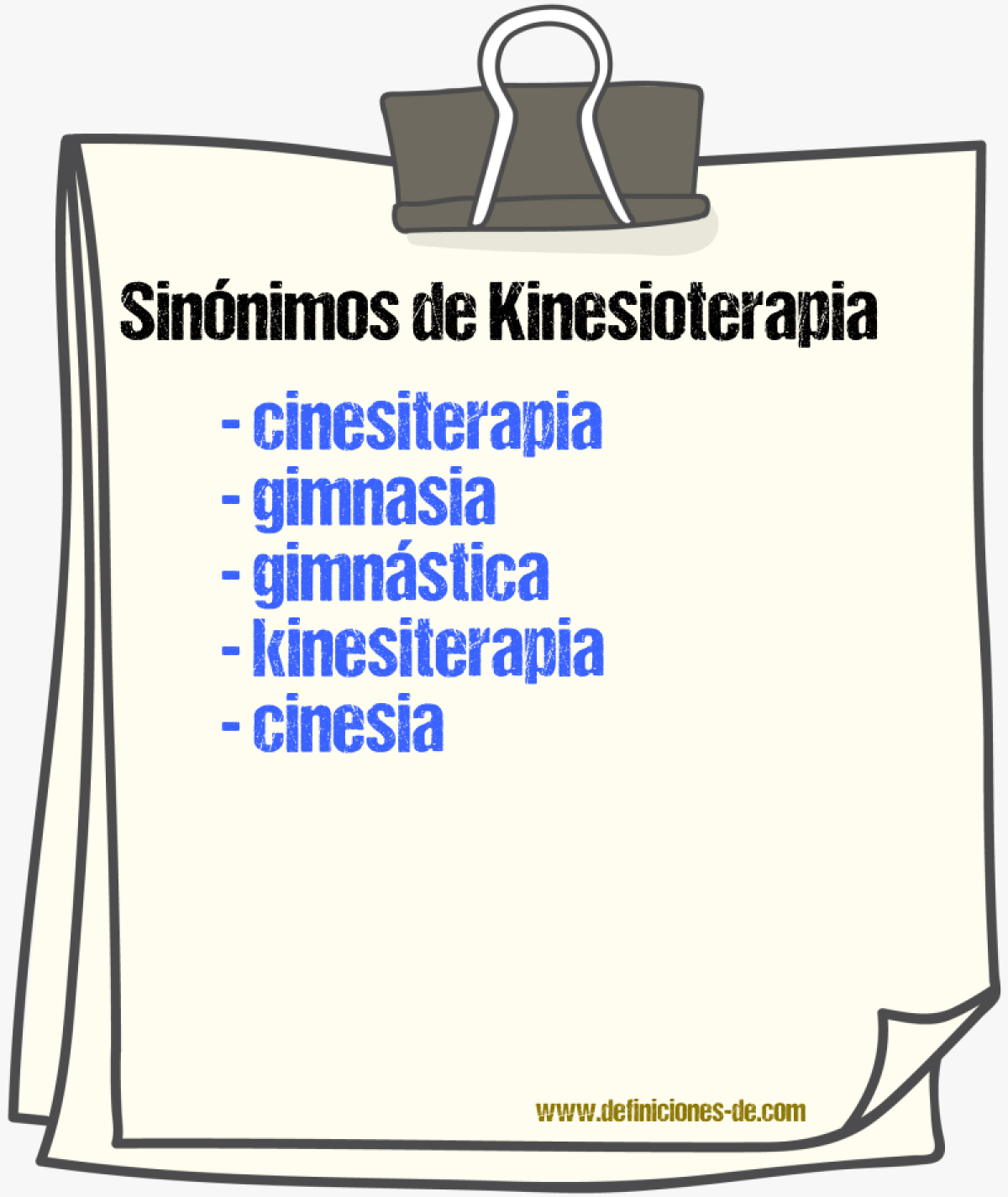 Sinnimos de kinesioterapia