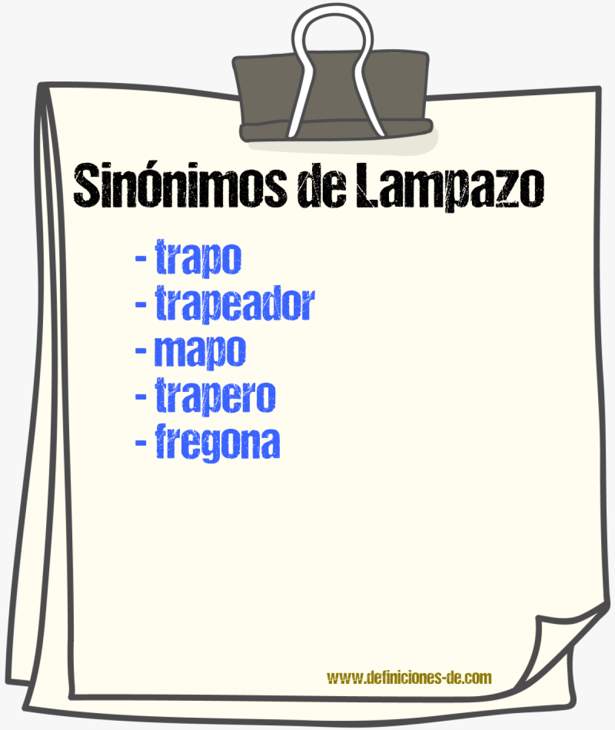 Sinnimos de lampazo