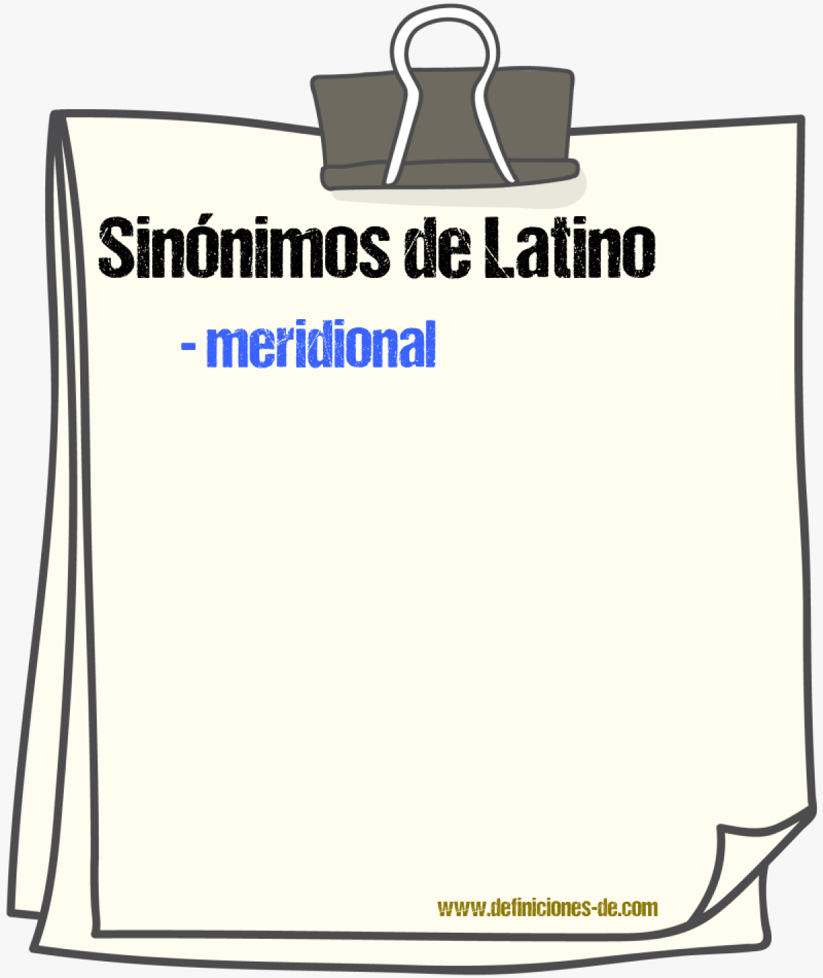 Sinnimos de latino