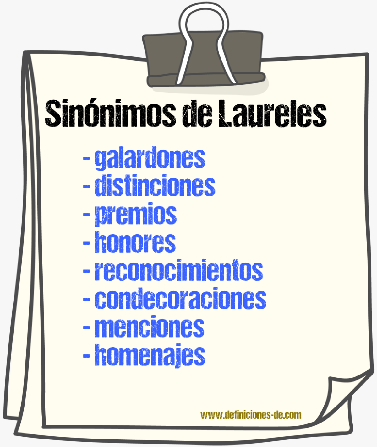 Sinónimos de laureles