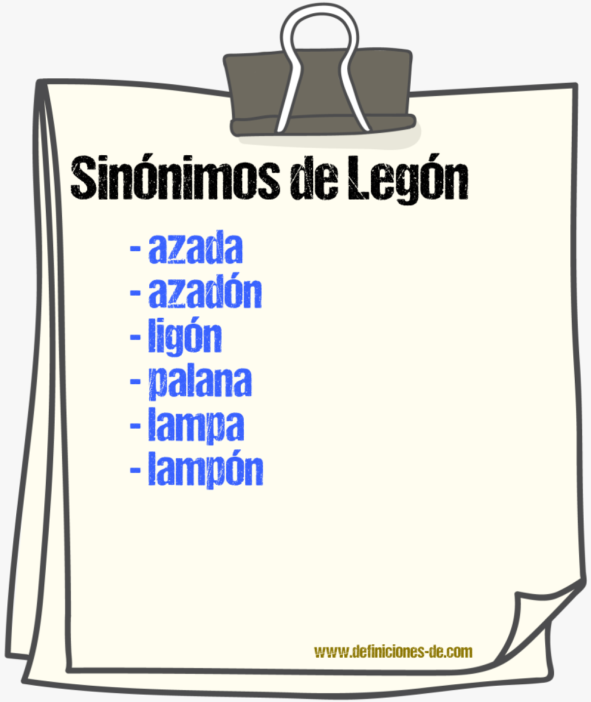 Sinnimos de legn