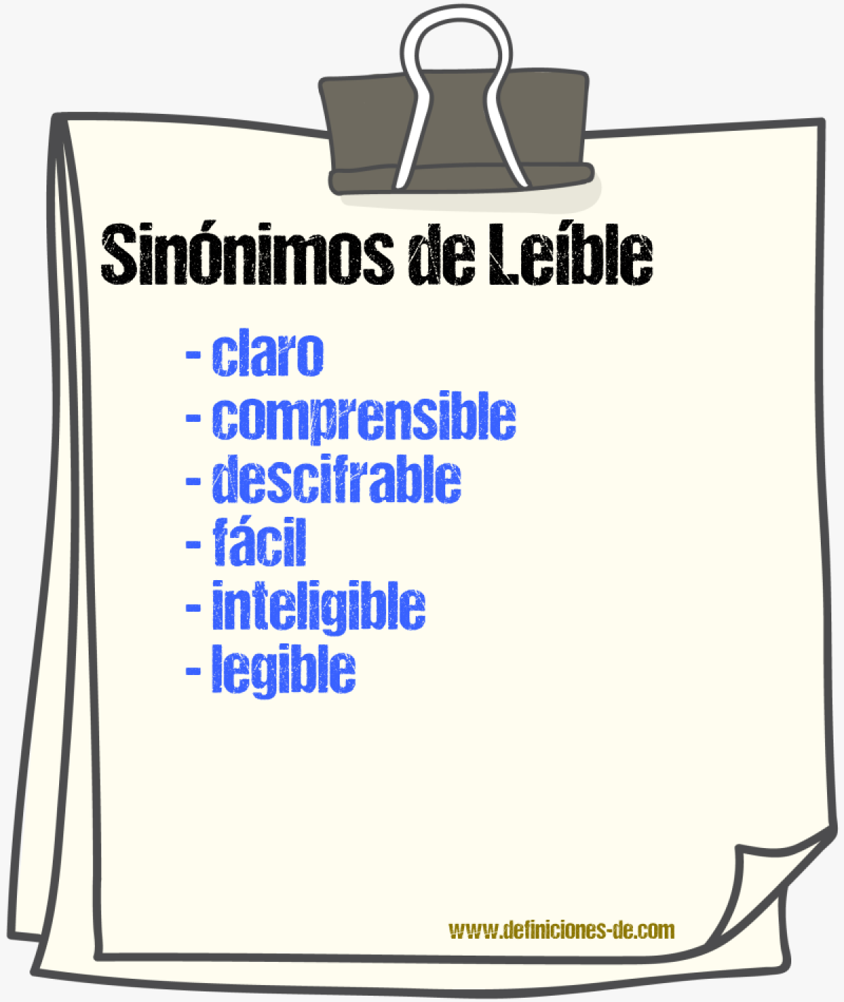 Sinnimos de leble