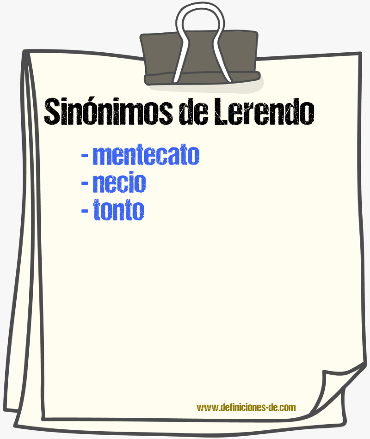 Sinnimos de lerendo