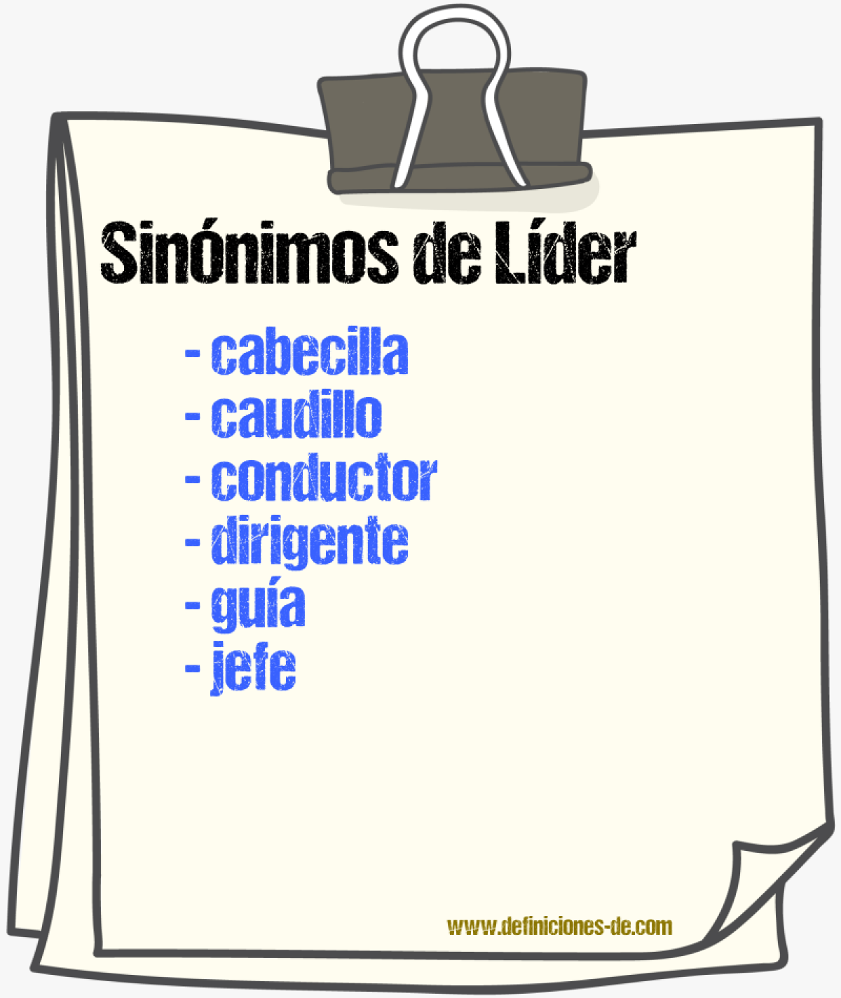 Sinnimos de lder