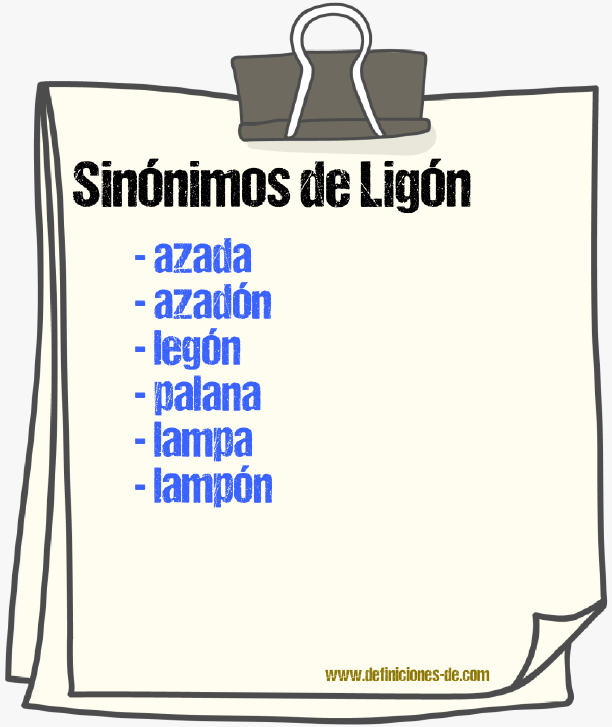 Sinnimos de lign