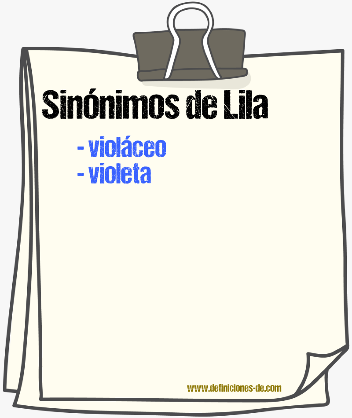 Sinnimos de lila