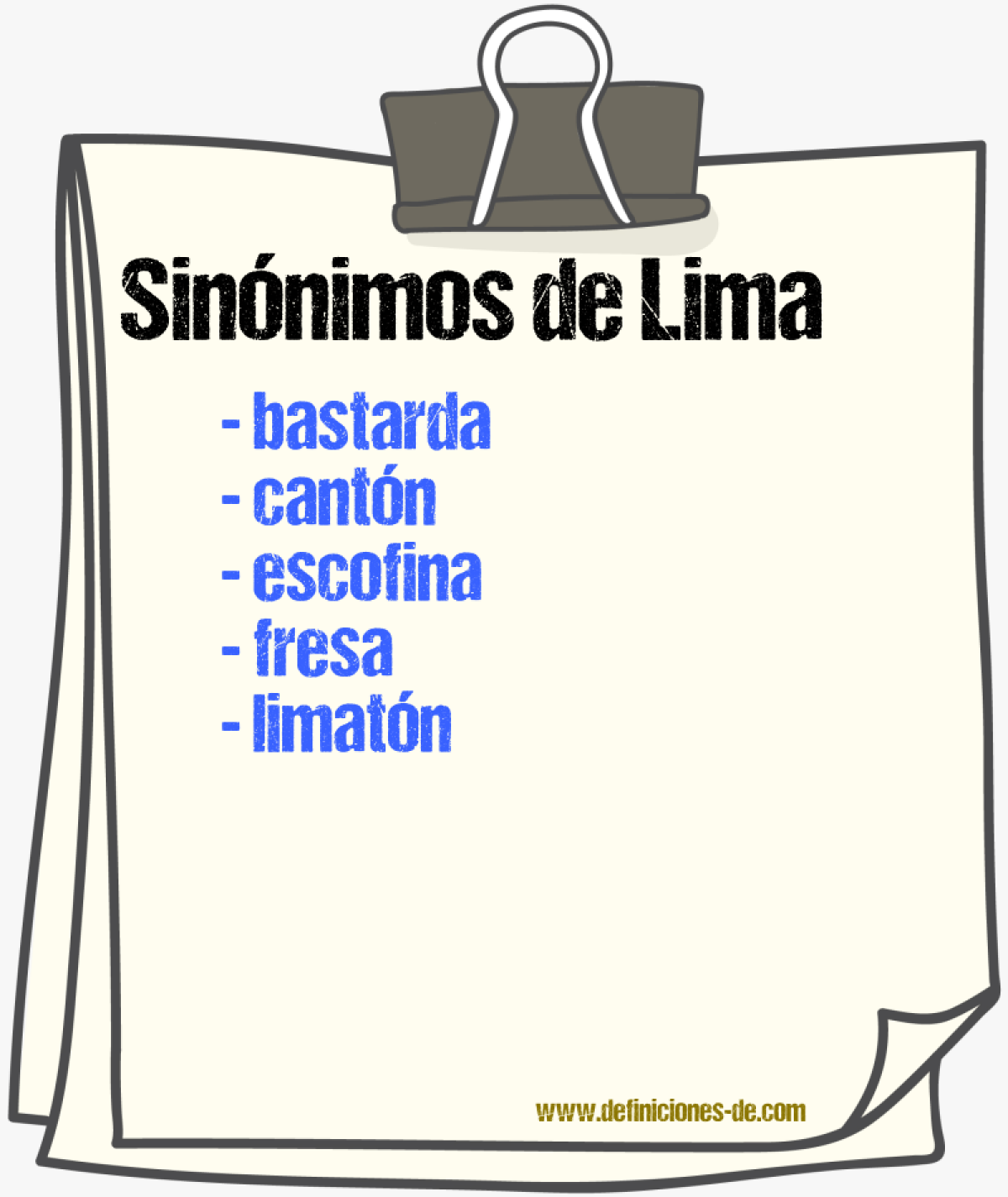 Sinnimos de lima