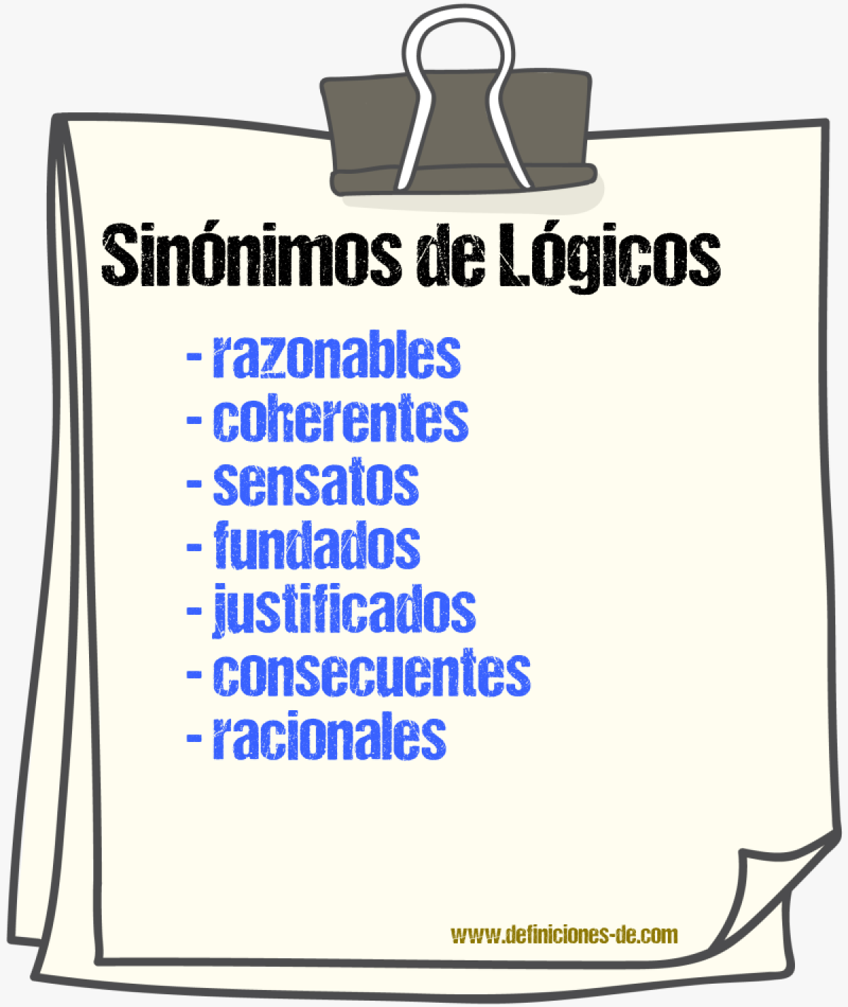 Sinónimos de lógicos