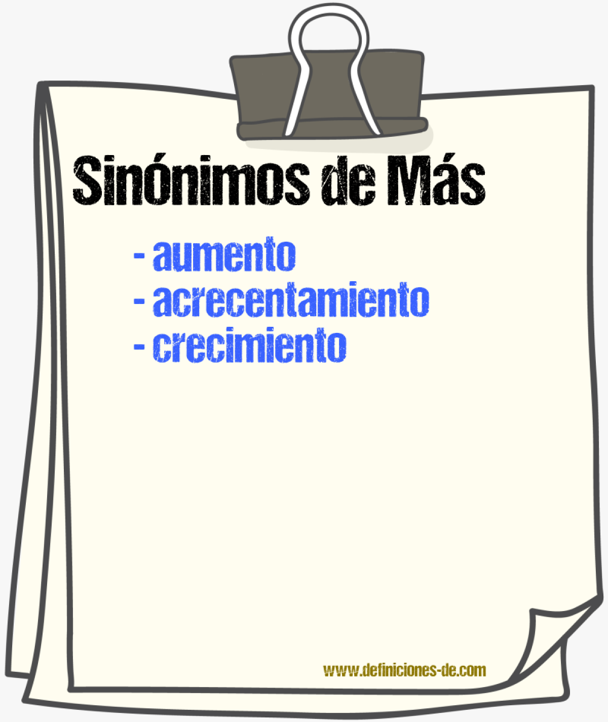 Sinnimos de ms