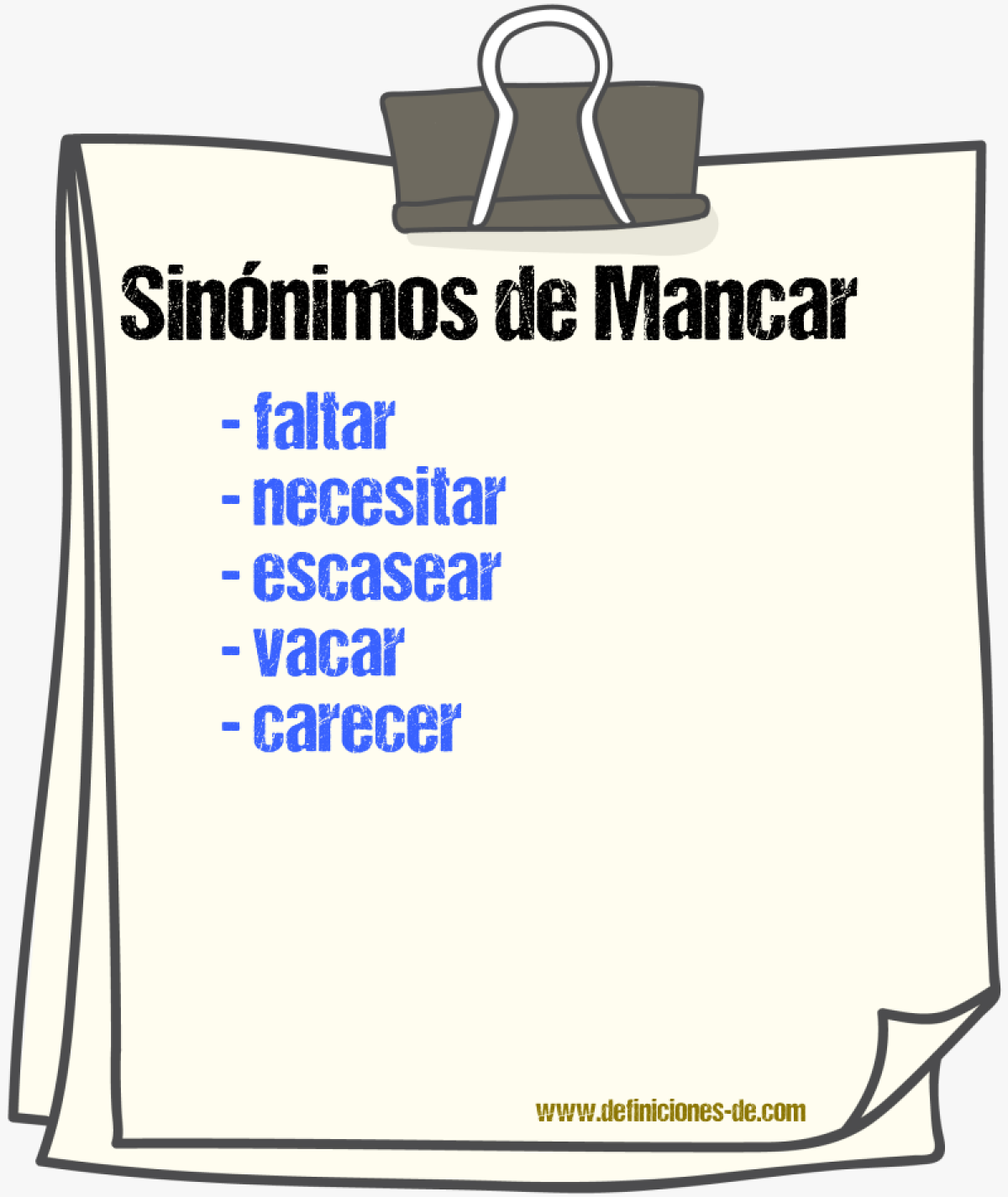 Sinnimos de mancar