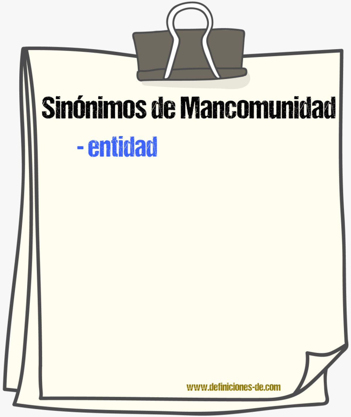 Sinnimos de mancomunidad