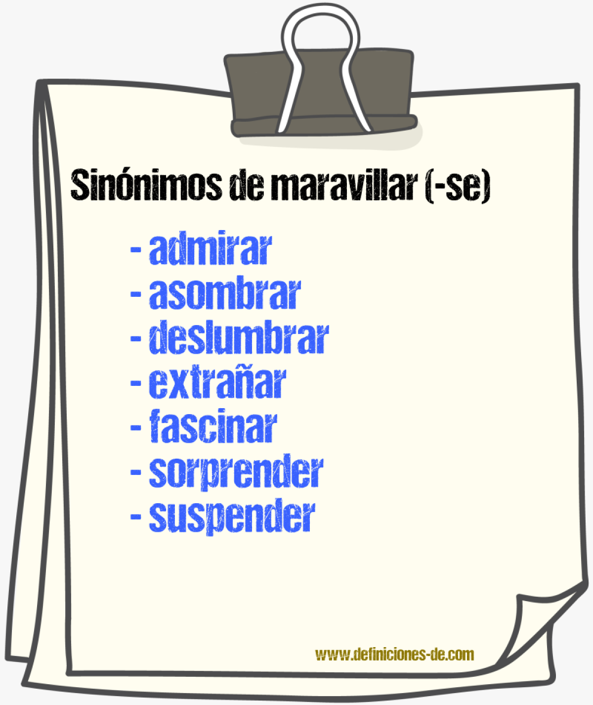 Sinnimos de maravillar