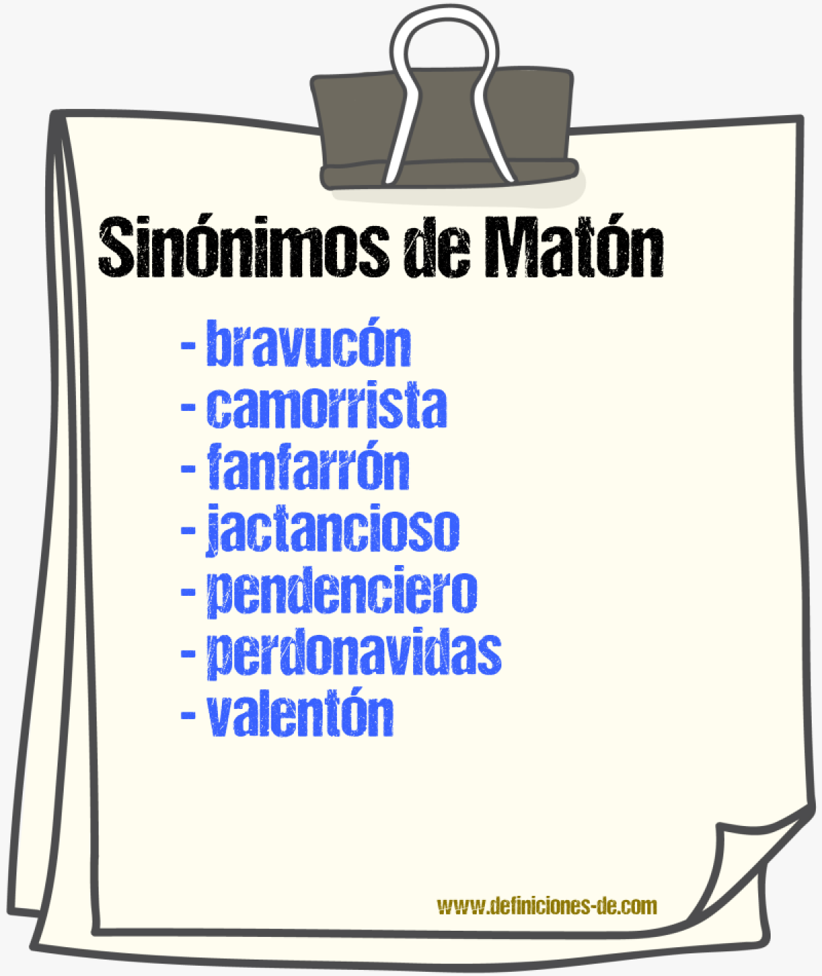 Sinnimos de matn