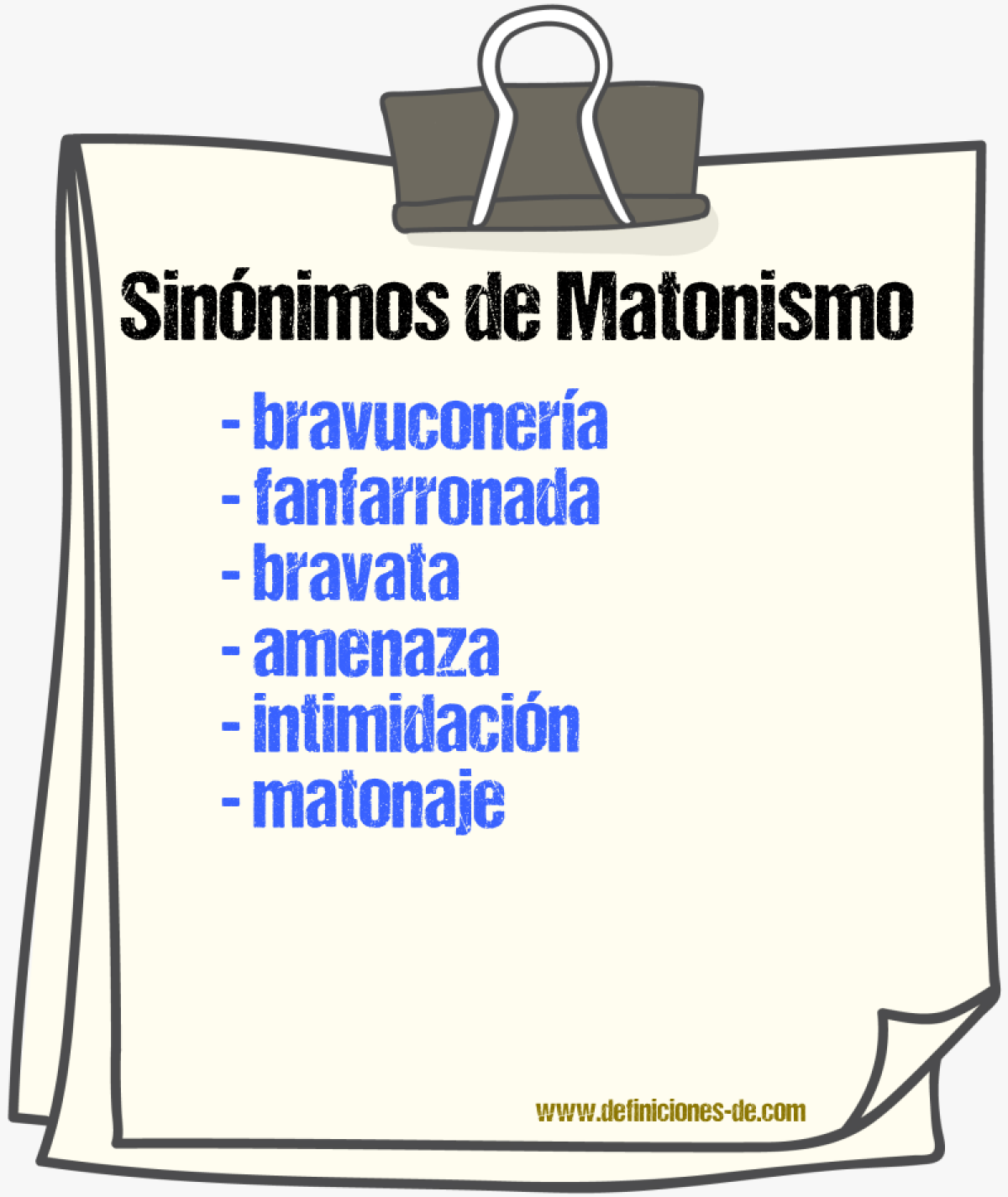 Sinnimos de matonismo