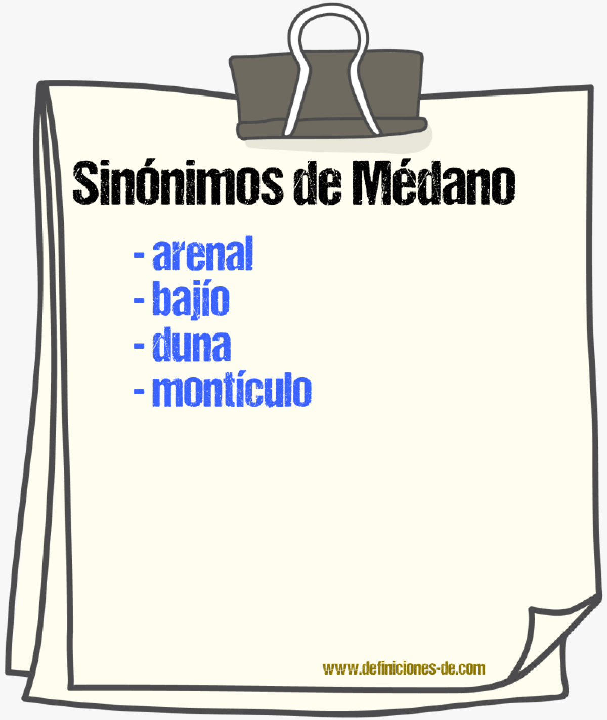 Sinnimos de mdano