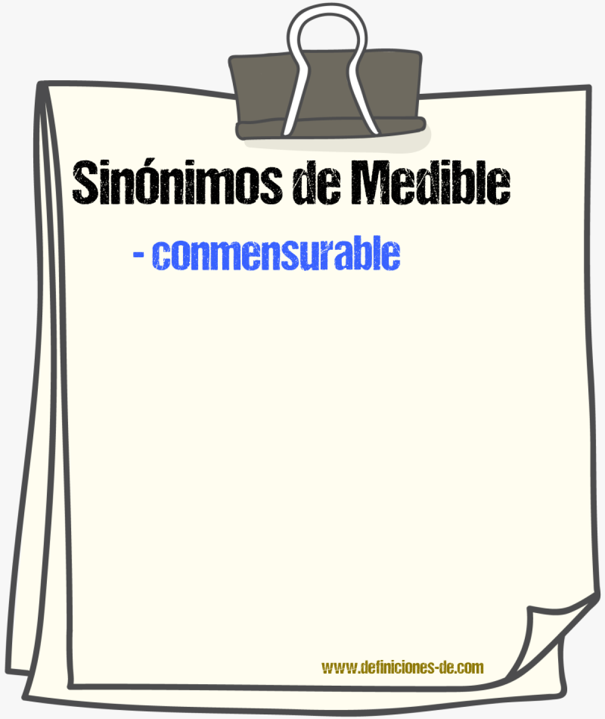 Sinnimos de medible