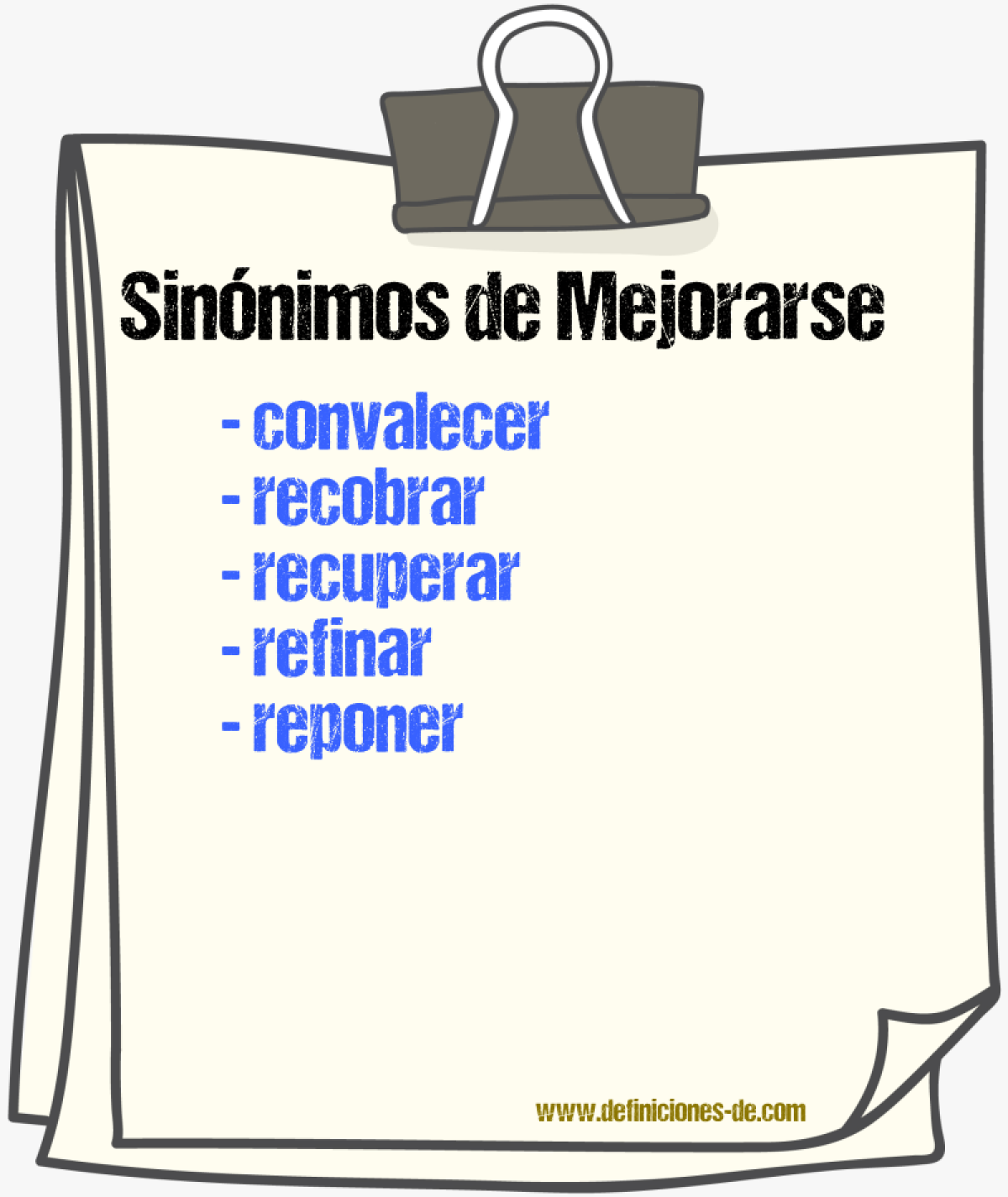 Sinnimos de mejorarse