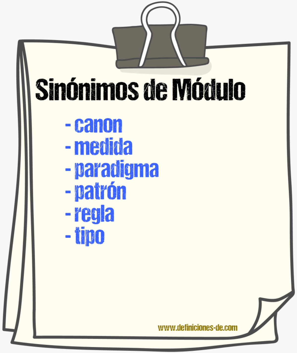 Sinnimos de mdulo