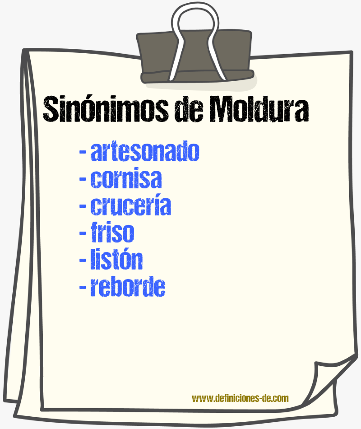 Sinnimos de moldura