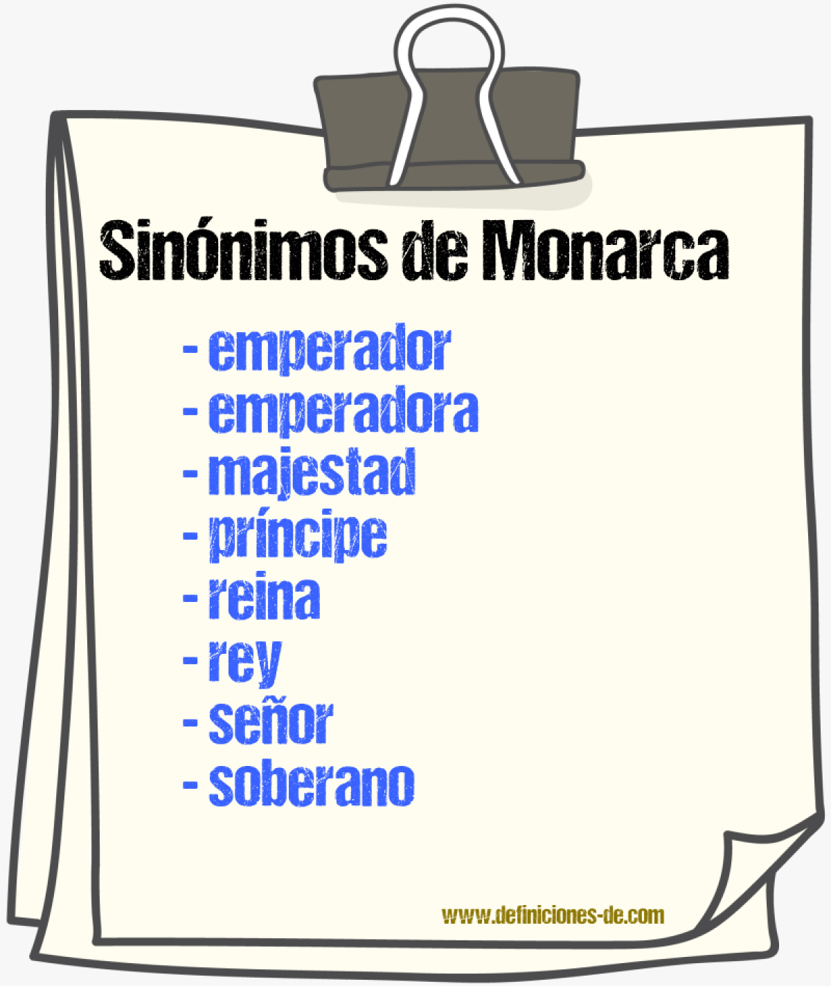 Sinnimos de monarca