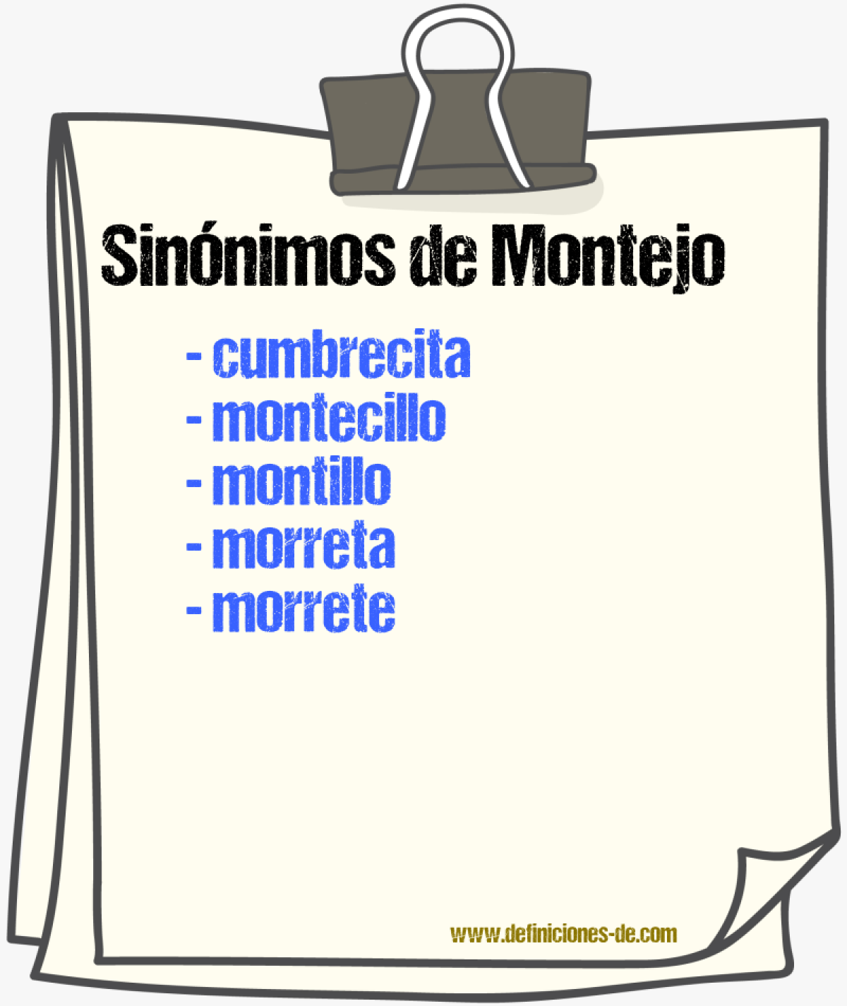 Sinnimos de montejo