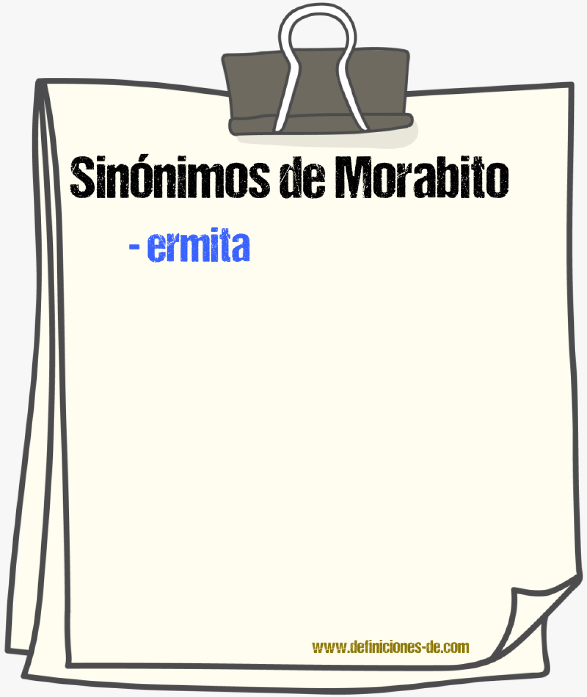 Sinnimos de morabito