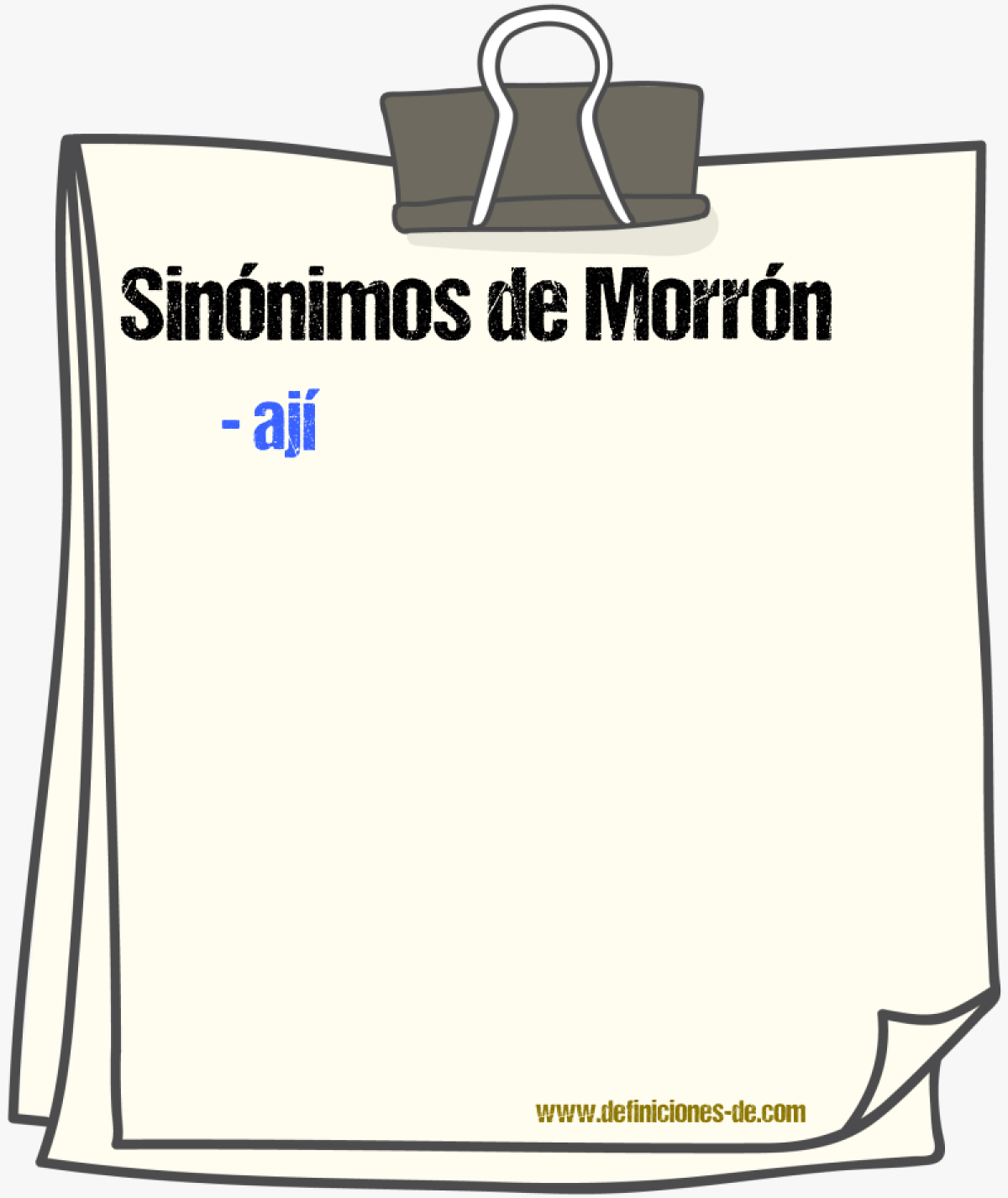 Sinnimos de morrn