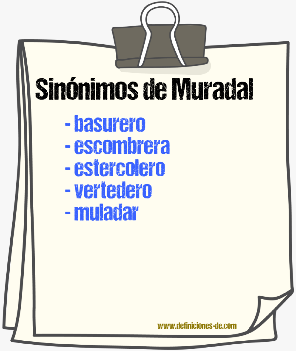 Sinnimos de muradal