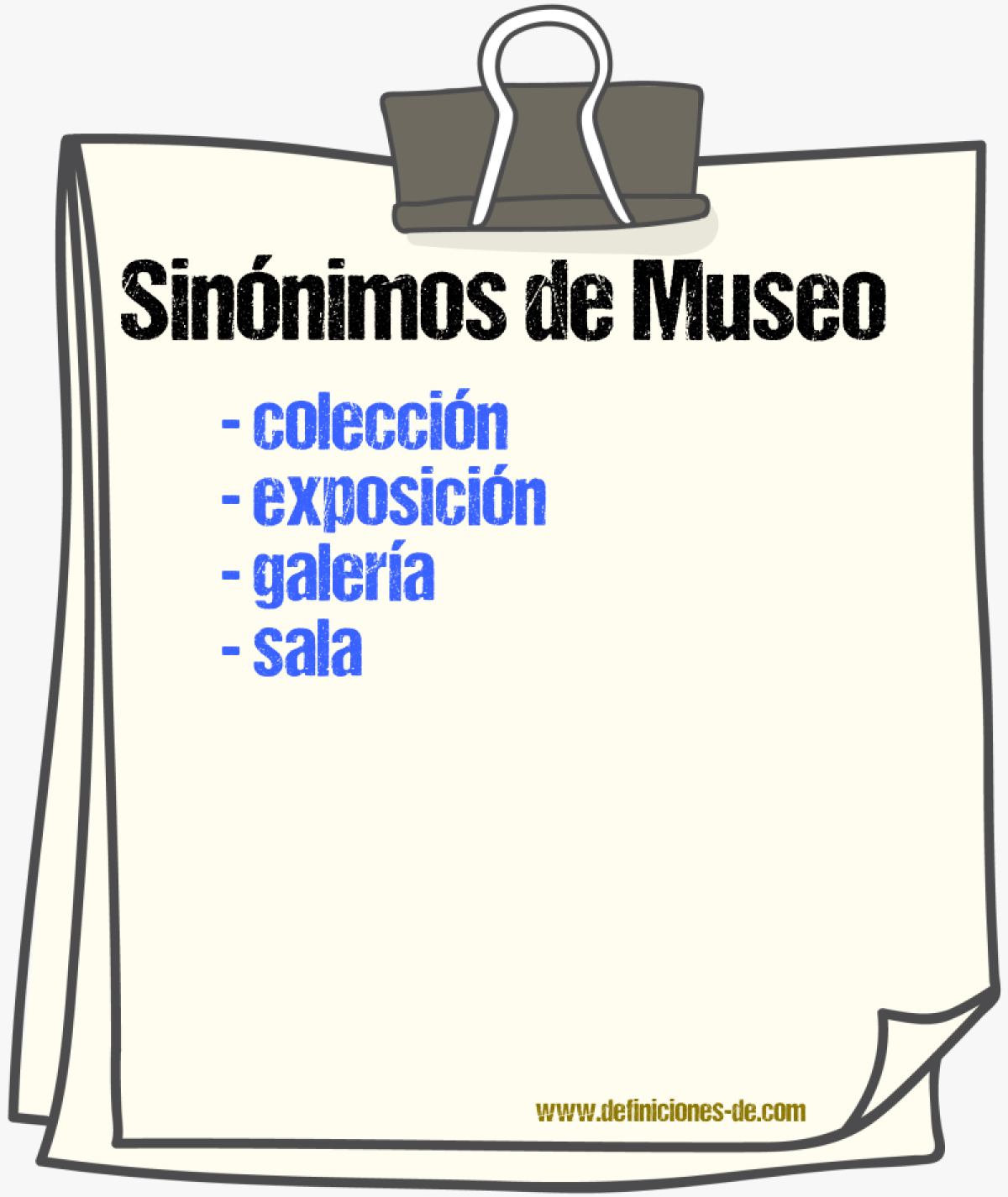 Sinnimos de museo