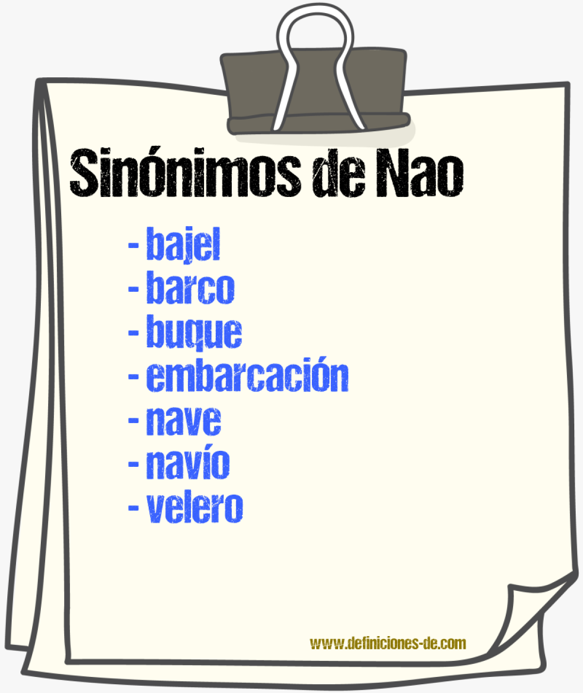 Sinnimos de nao