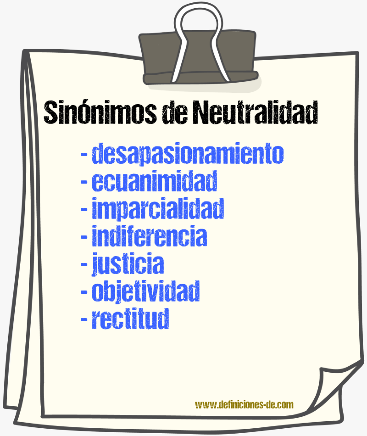 Sinónimos de neutralidad