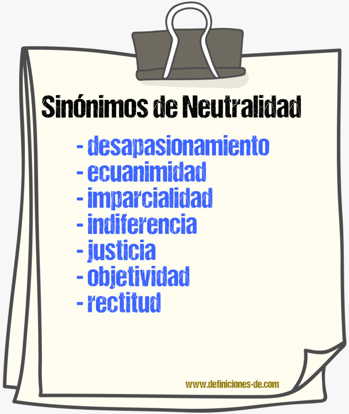 Sinnimos de neutralidad