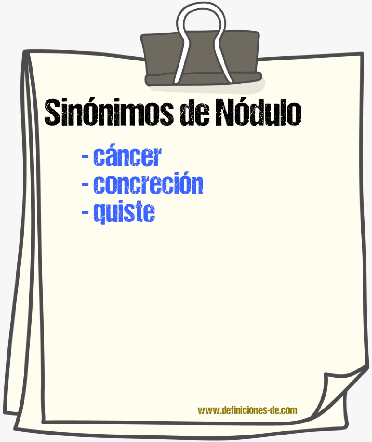 Sinnimos de ndulo