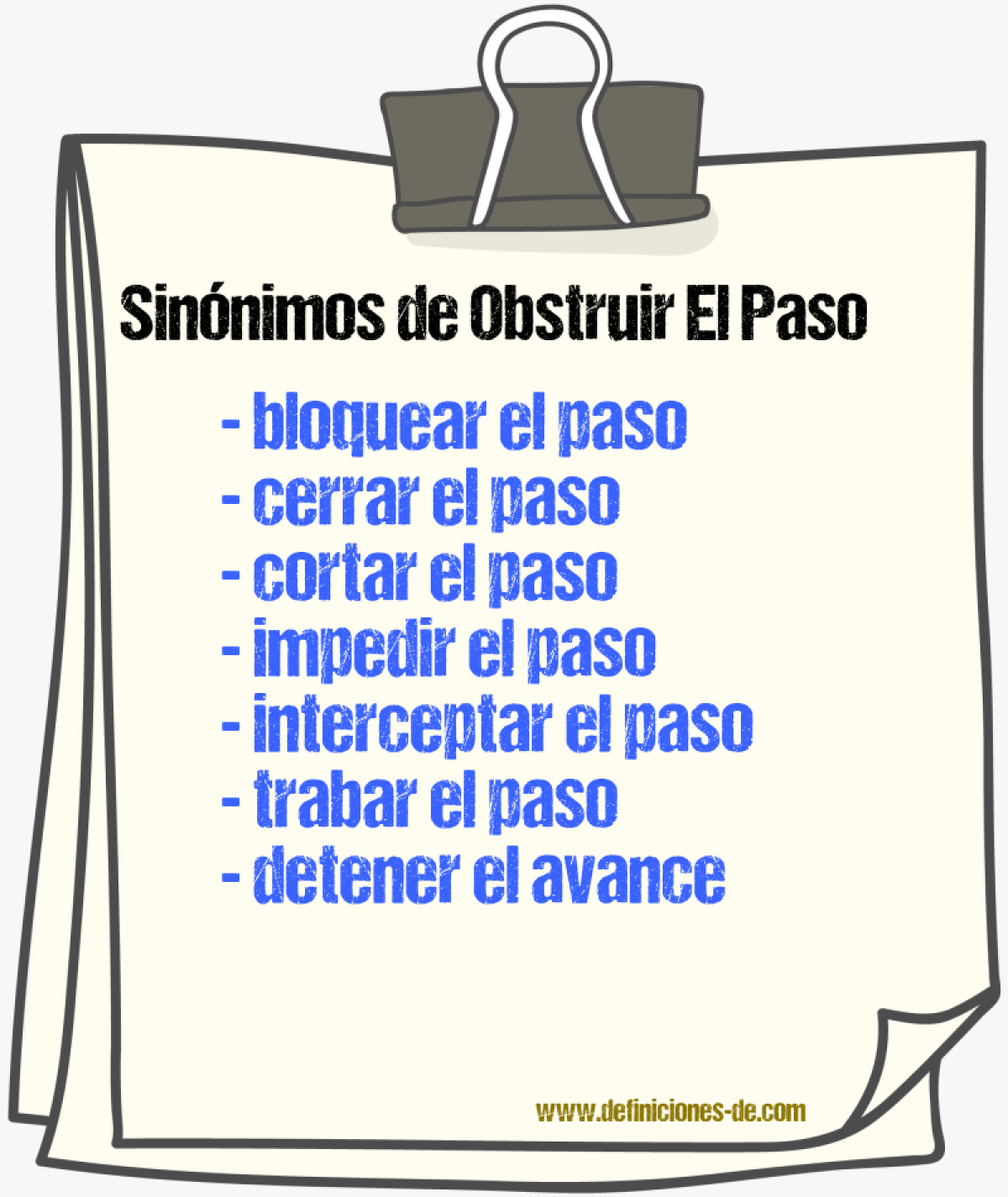 Sinónimos de obstruir el paso