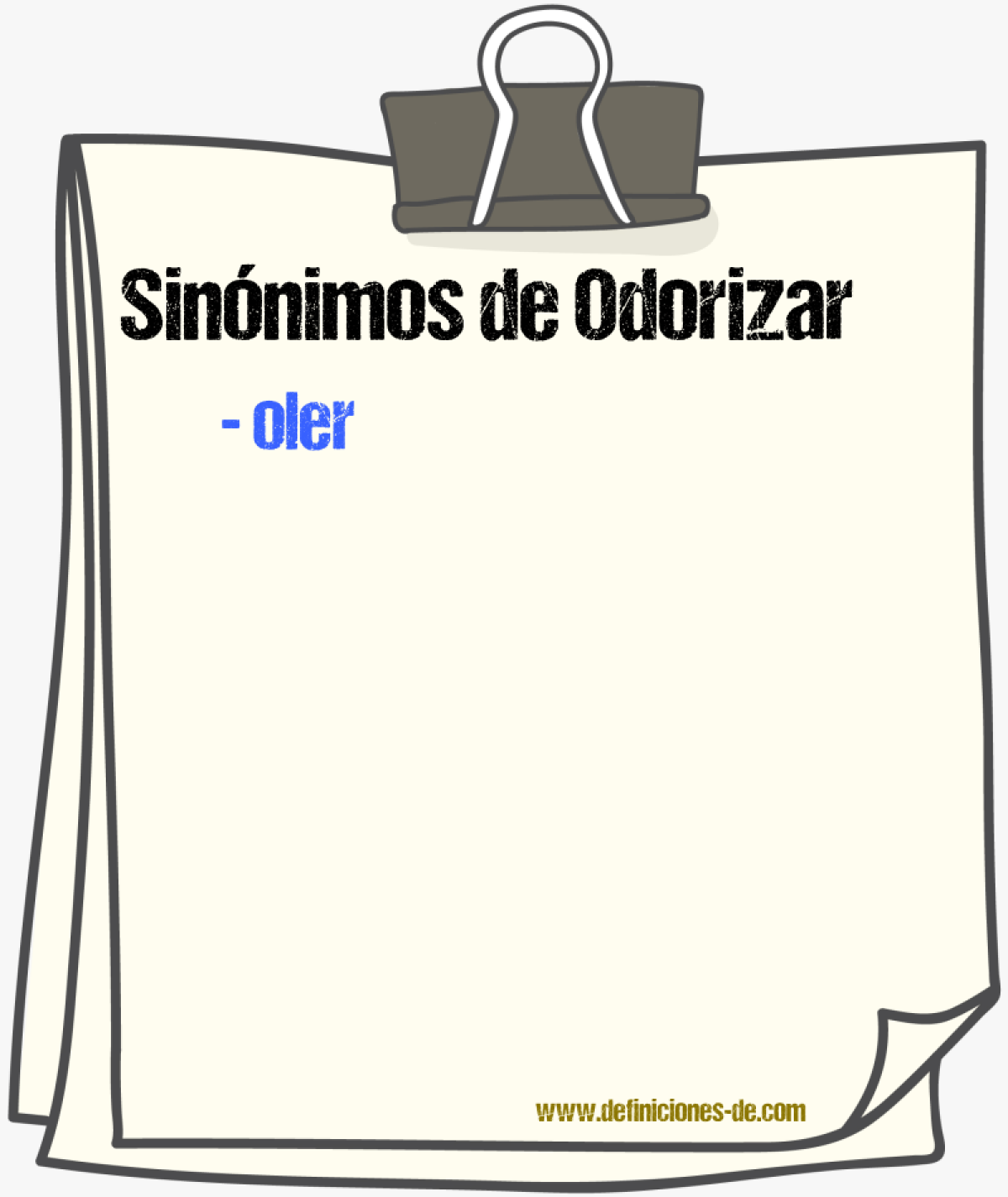 Sinnimos de odorizar