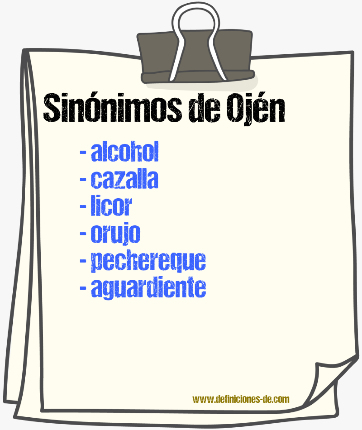 Sinnimos de ojn