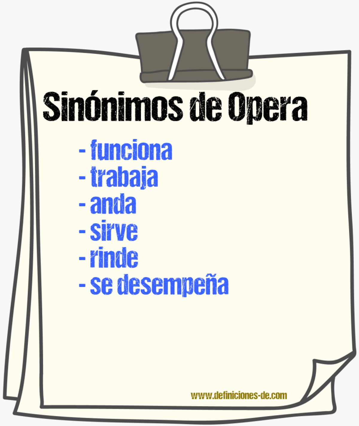 Sinónimos de opera