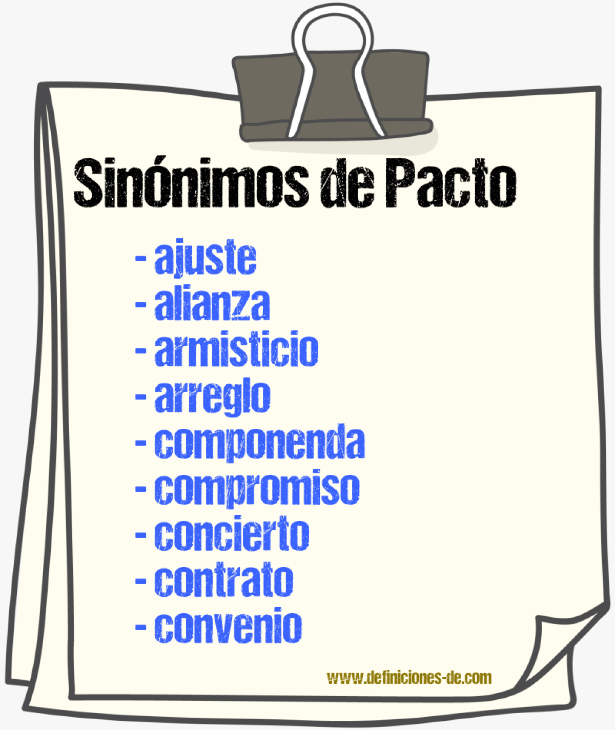 Sinnimos de pacto