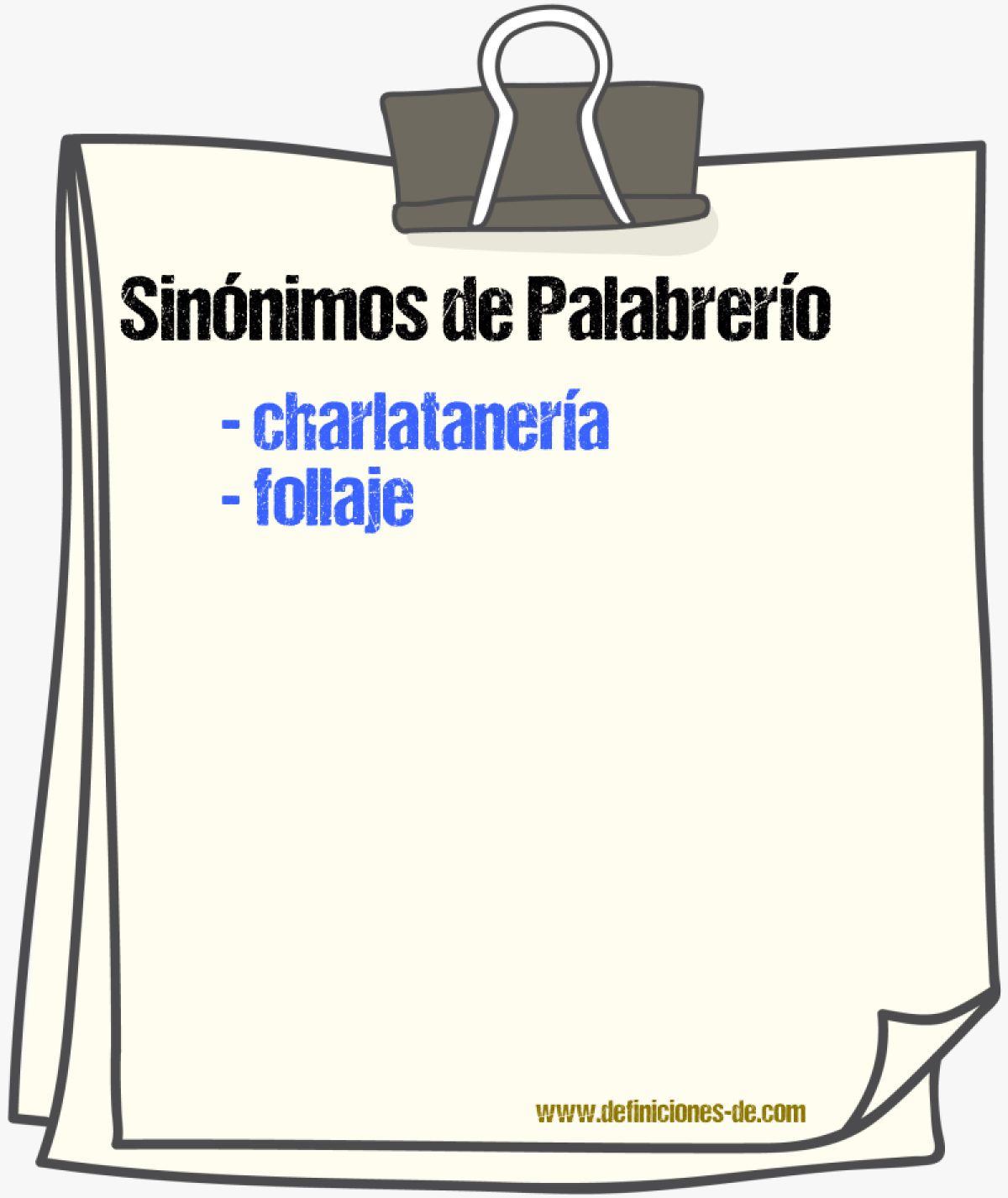 Sinnimos de palabrero