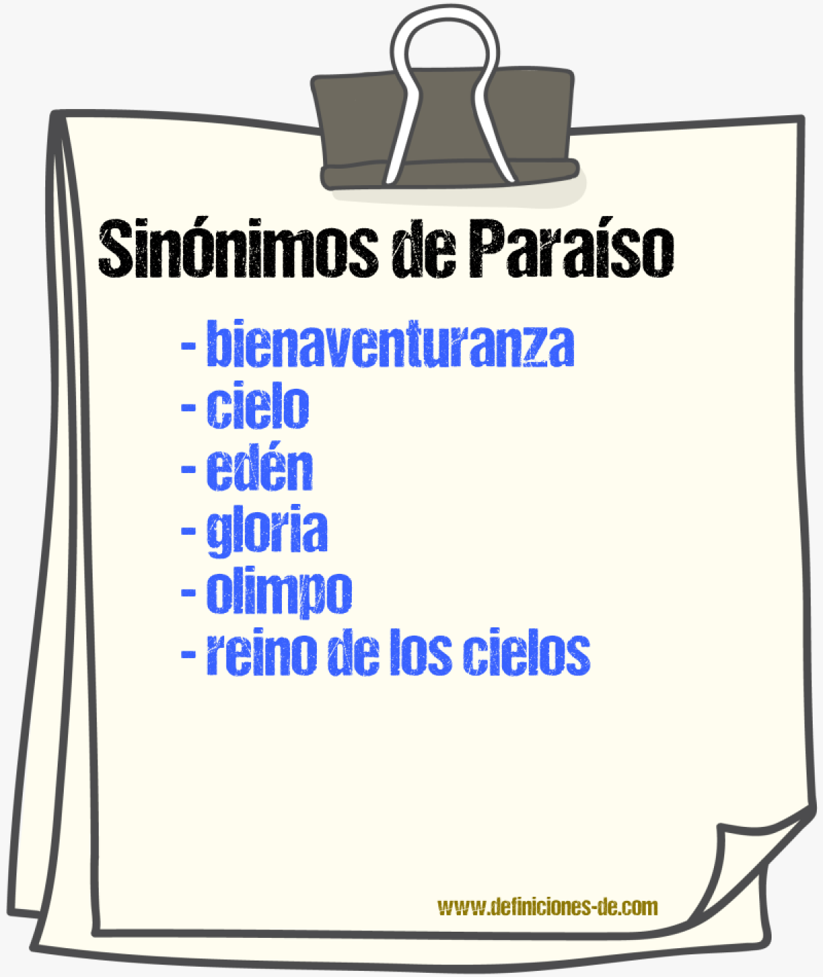 Sinnimos de paraso