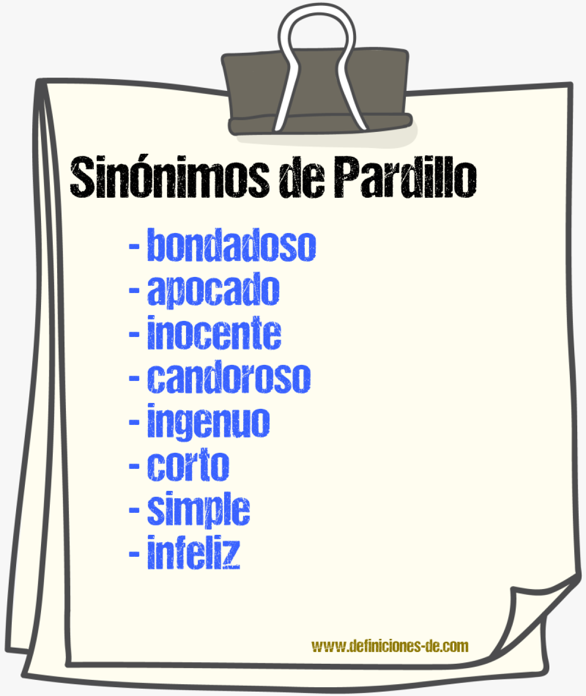 Sinnimos de pardillo