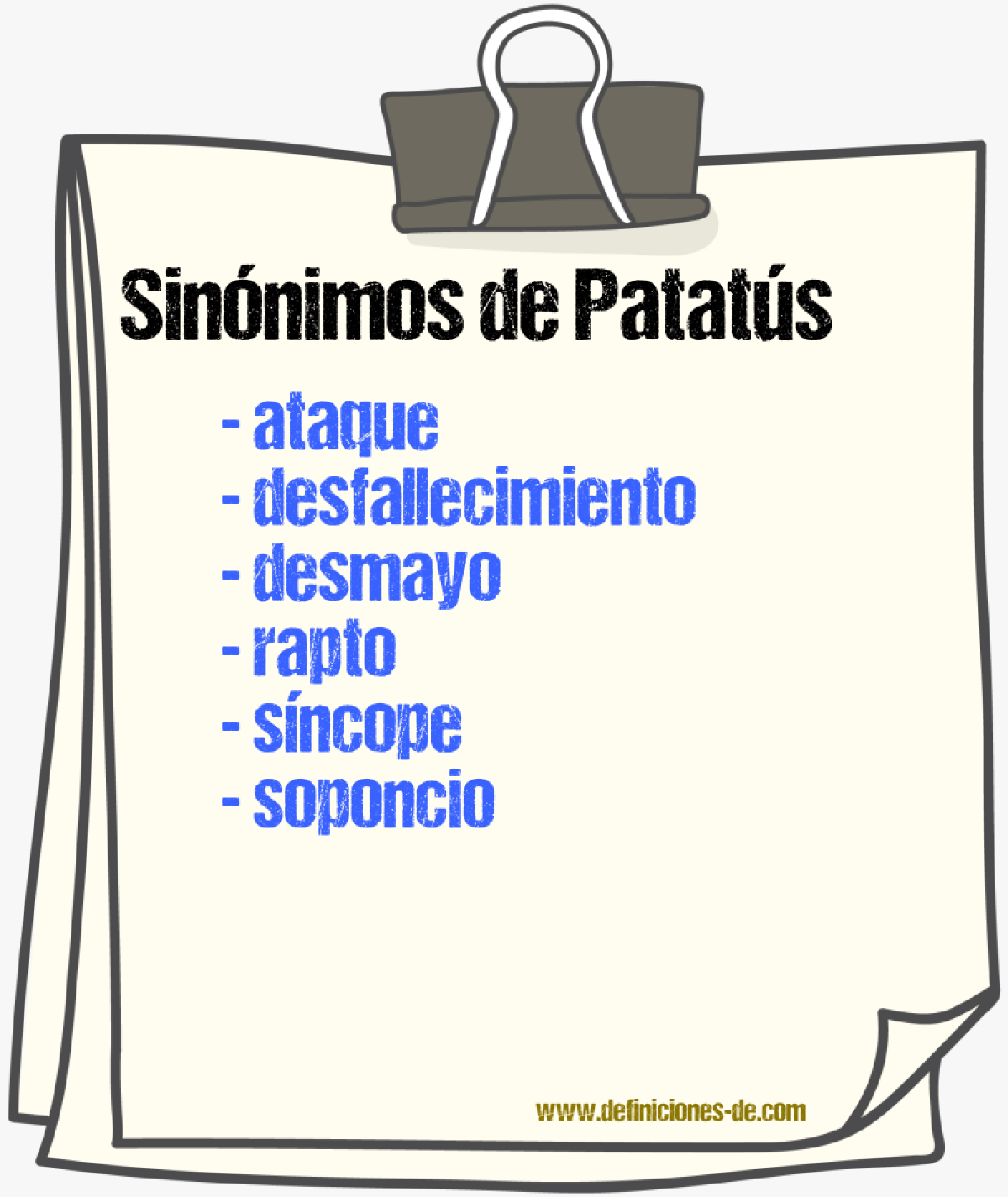 Sinnimos de patats