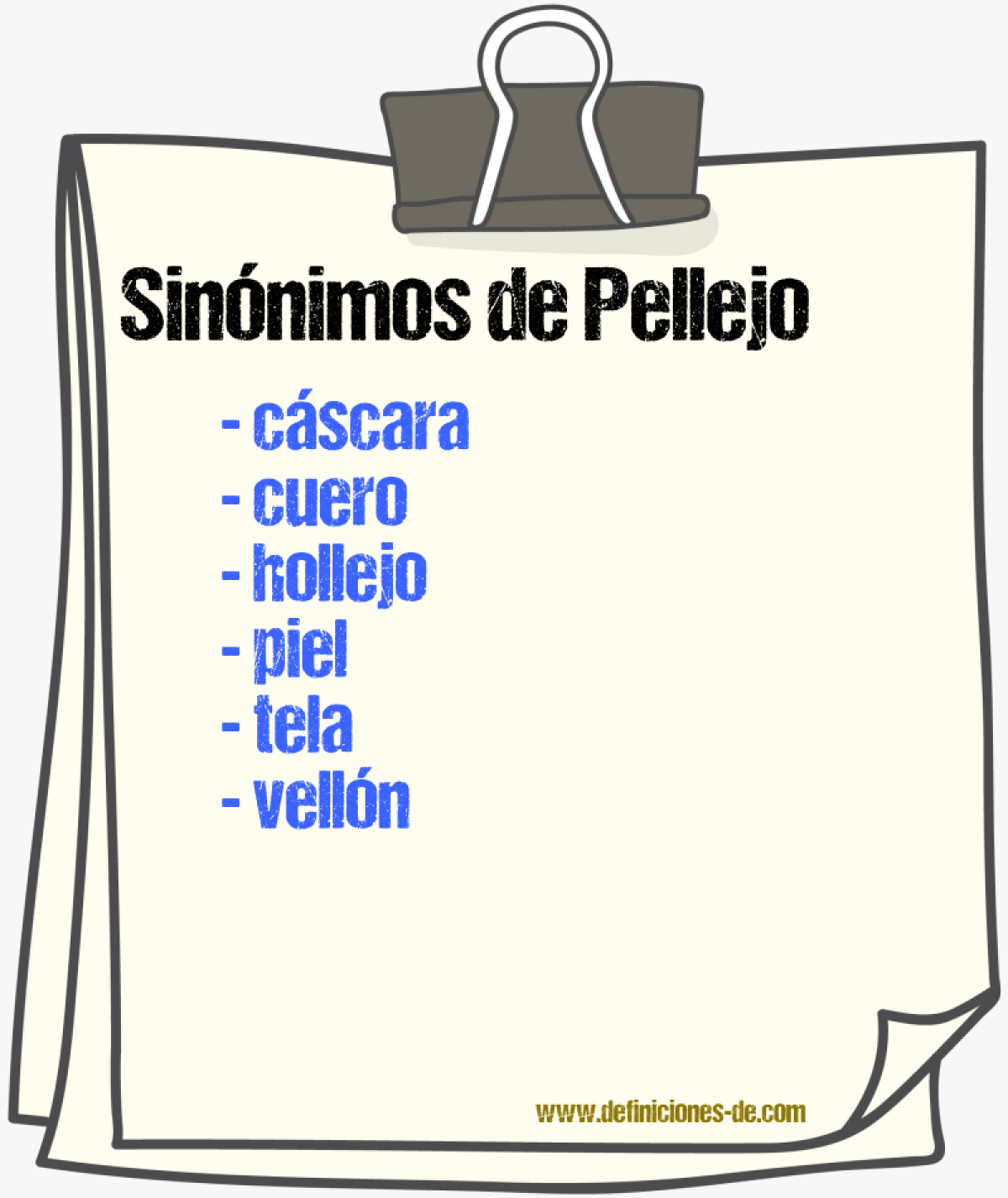 Sinnimos de pellejo