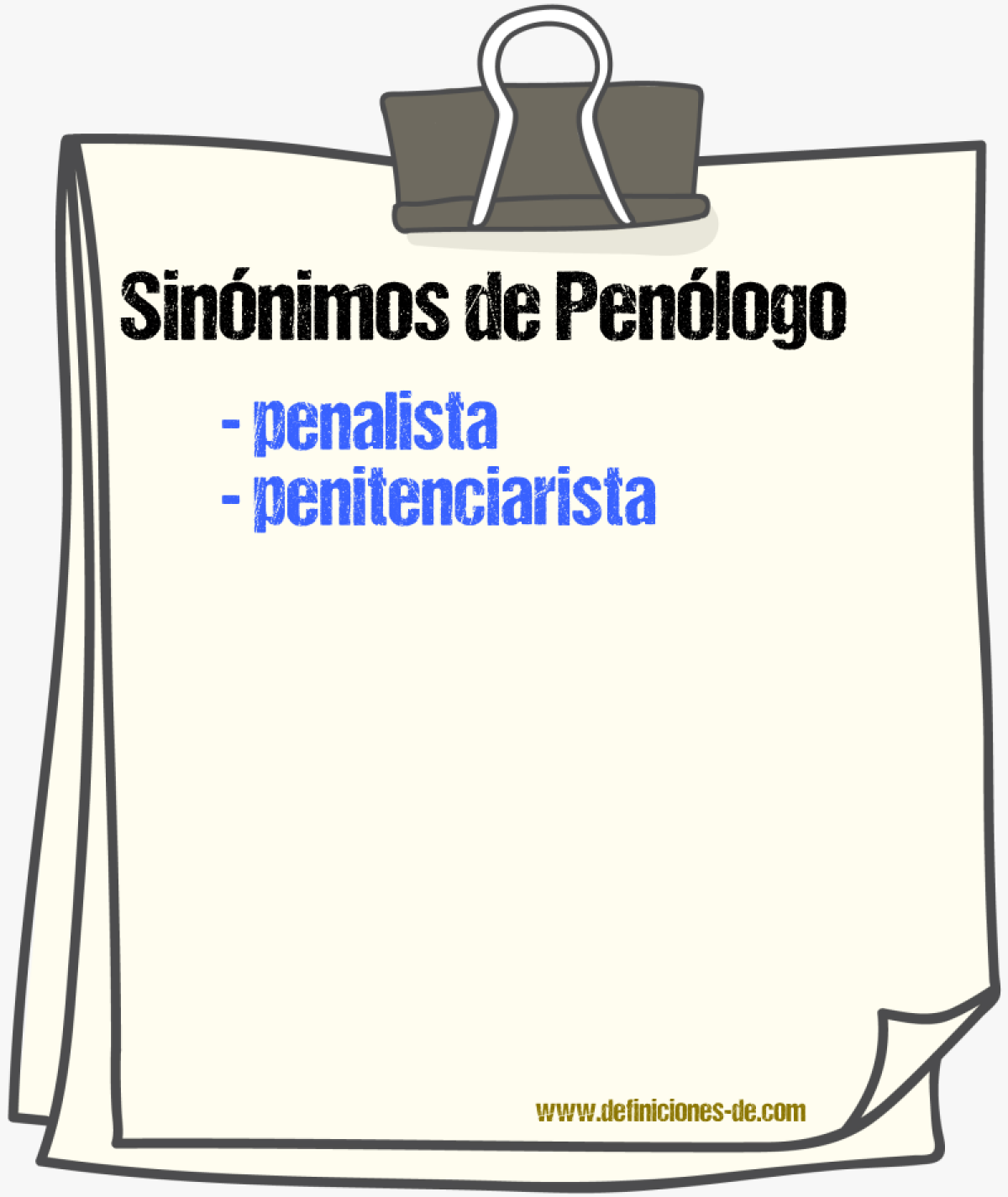 Sinnimos de penlogo